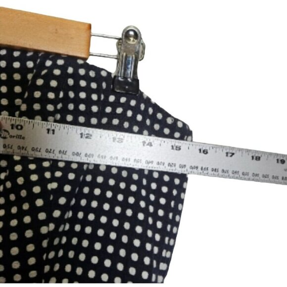 Vineyard Vines sz 6 Long Strapless Dress Back Bow Zip Polka Dot Stripes Lined - Picture 14 of 16